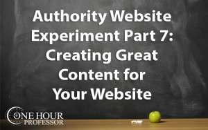 Creating great content for your website