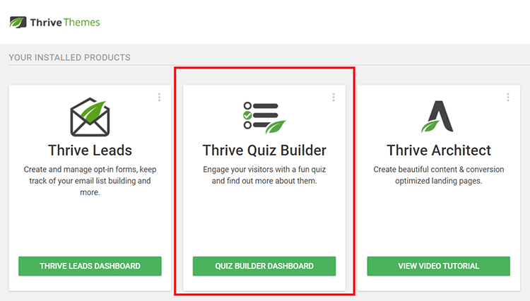 Click Thrive Quiz Builder