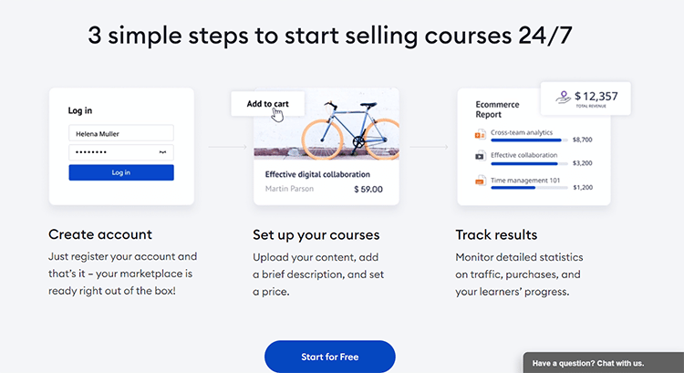 start selling courses