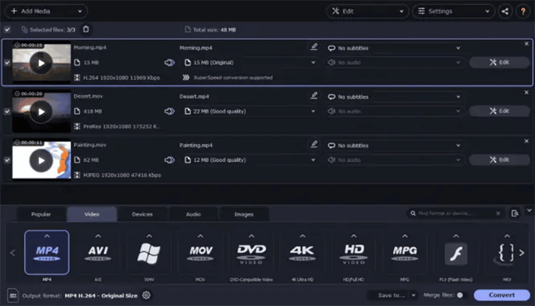 editing and customization features