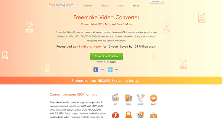 Convert Video, Audio, Link Free Online in All Formats #1