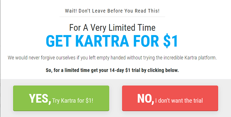Kartra impressive discount