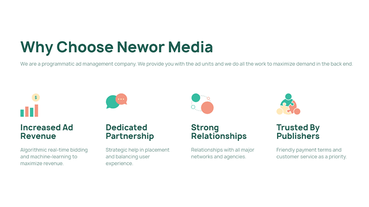 Newor Media key features