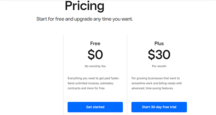 Square pricing