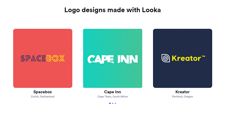 conceptions de logo réalisées avec Looka