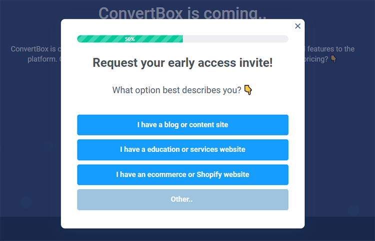 Request Early Access button