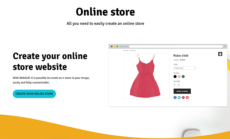 create your online store website
