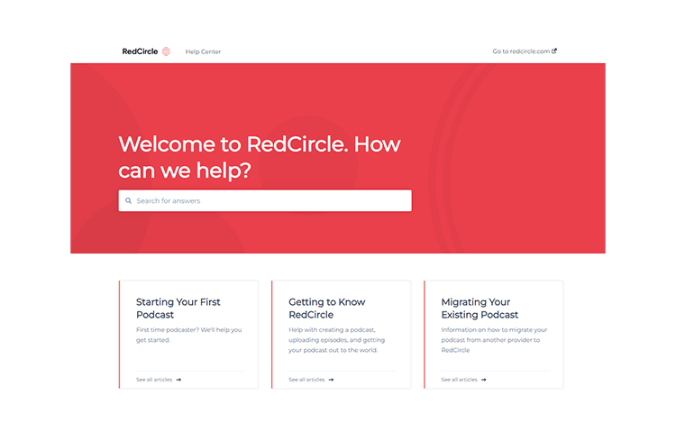 Assistance produit RedCircle