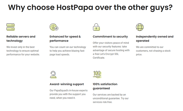 why choose HostPapa